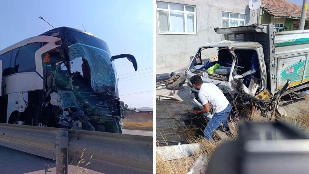 Afyonkarahisar'da feci kaza! Yolcu otobüsü, kamyonete çarptı: Ölü ve yaralılar var