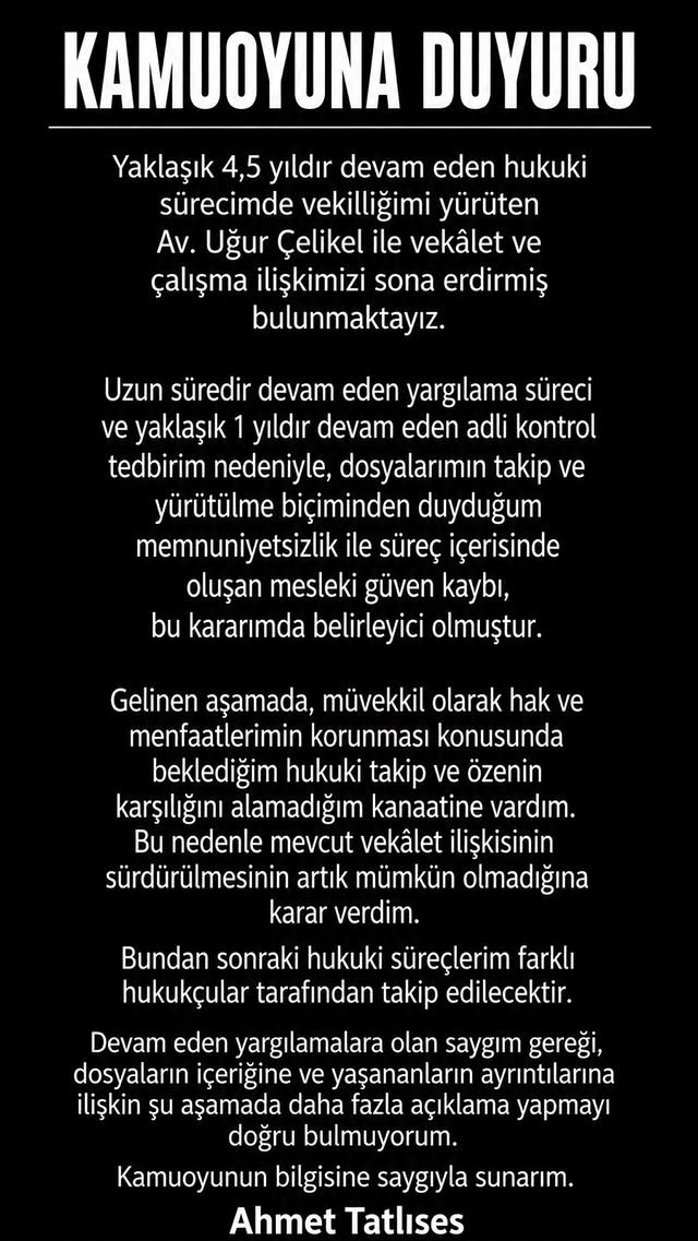 Babası İbrahim Tatlıses ile davalıktı! Ahmet Tatlıses'ten kritik hamle