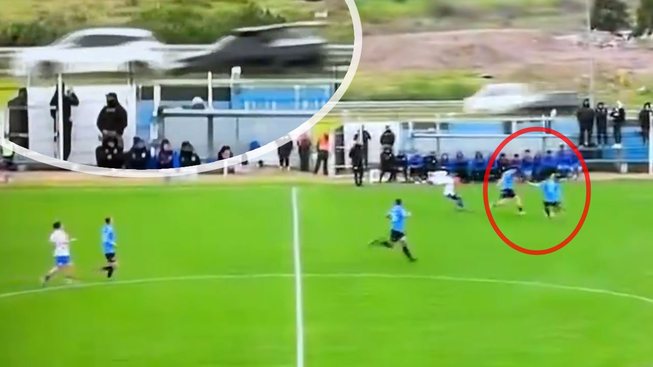 Futbol maçında akılalmaz olay: Top kazaya neden oldu