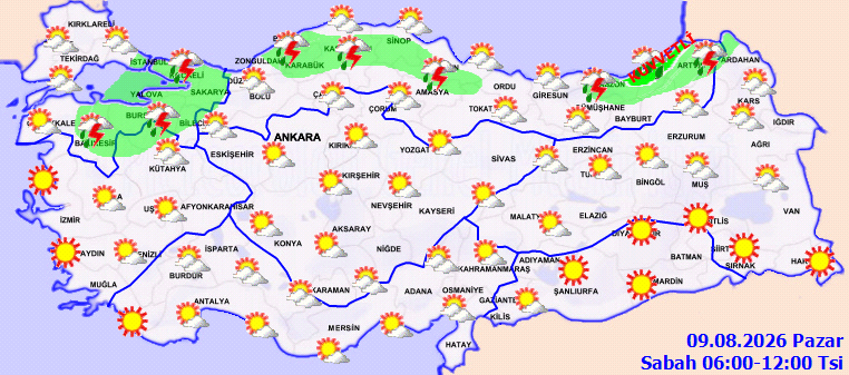 Hava bir günde değişti! Kavurucu sıcak gitti, sağanak geldi! Meteoroloji İstanbul dahil 11 ili sıraladı: Kuvveti artacak
