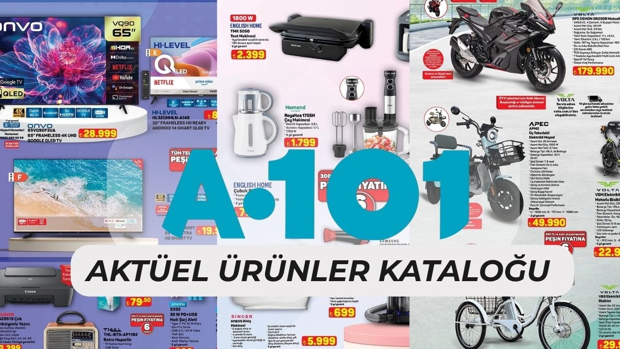 A101 aktüel ürünler 3 Eylül 2026 kataloğu çıktı! Bu hafta A101'e neler geliyor?