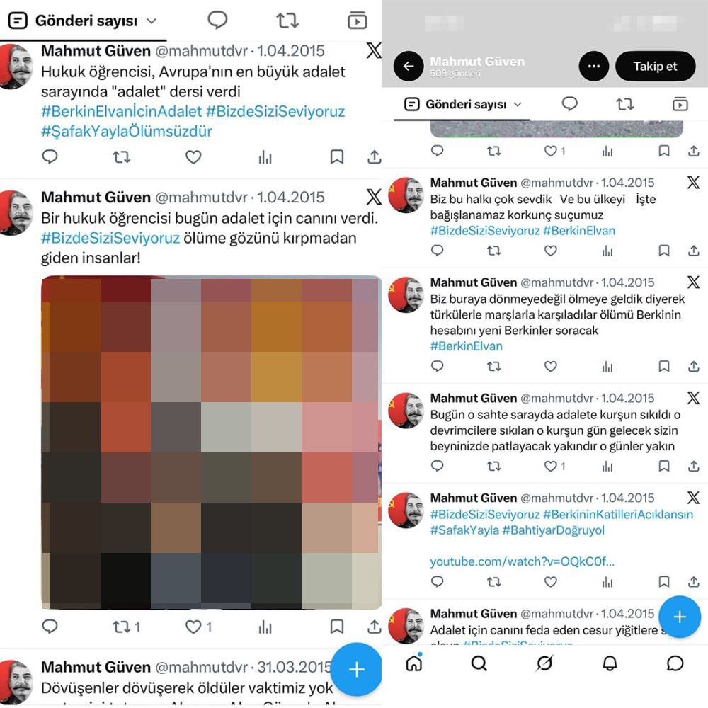 Mahmud Güven'in yaptığı paylaşımlar