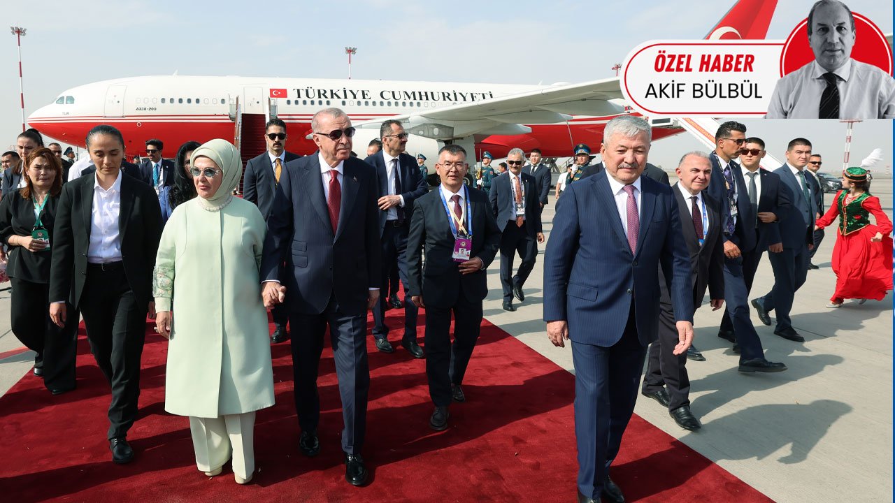Dünyanın gözü bu zirvede! Cumhurbaşkanı Erdoğan Kırgızistan’a gitti