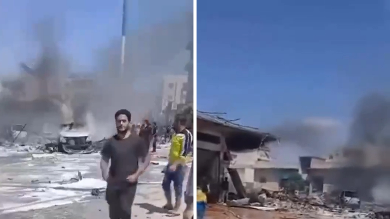 Suriye'de mühimmat yüklü araç patladı! Ölü ve yaralılar var