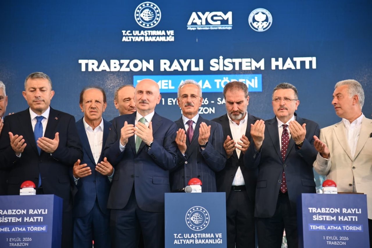 Trabzon Raylı Sistem projesinde temel atıldı!