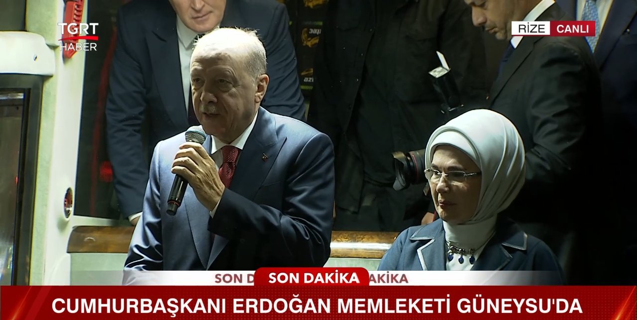 Cumhurbaşkanı Erdoğan, baba ocağı Güneysuda konuştu: Yaklaşan seçimleri başarıyla atlatacağız