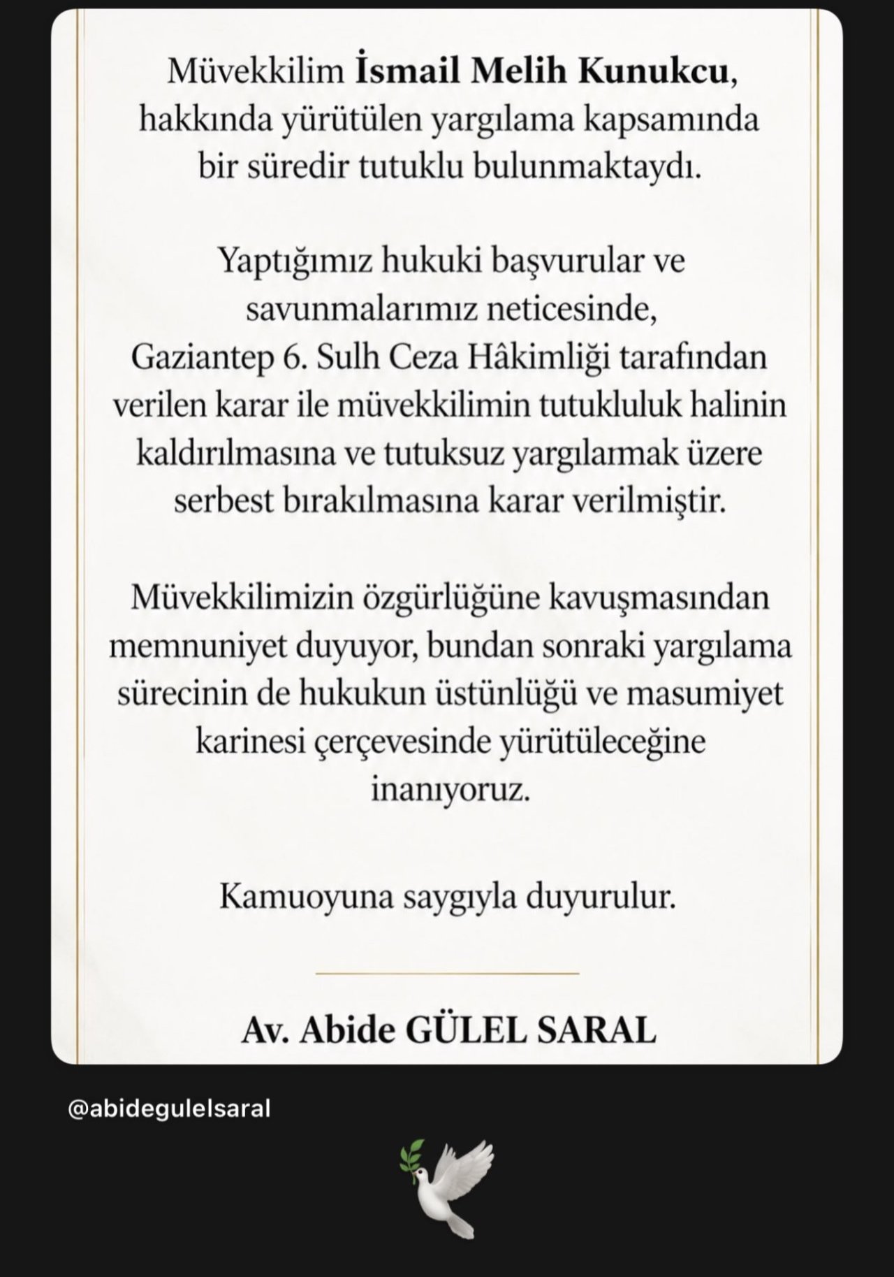 İrem Derici’nin nişanlısı tahliye edildi! İlk açıklama geldi