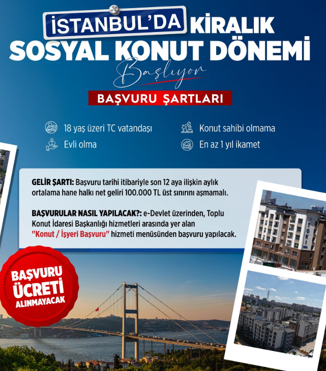 Kiralık İstanbul konutlarına başvurular ne zaman başlayacak, başvuru nasıl yapılacak?