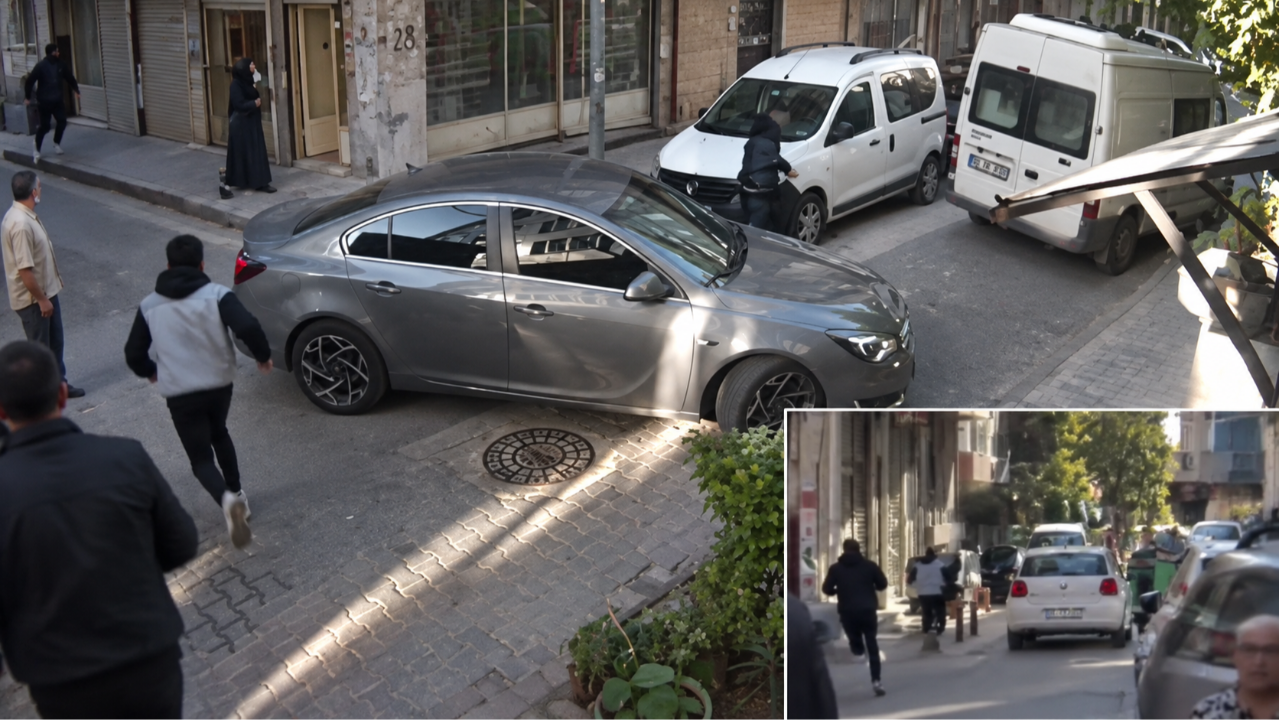 Küçükçekmece'de iş yerine yapılan silahlı saldırı polis kamerasında