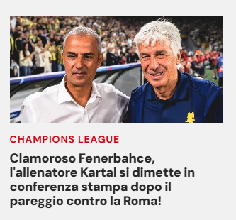 Fenerbahçede İsmail Kartal depremi! İstifası dünya basınında