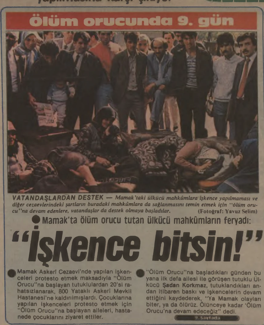 Mahkum anneleri evlatları için nöbet tutuyor.