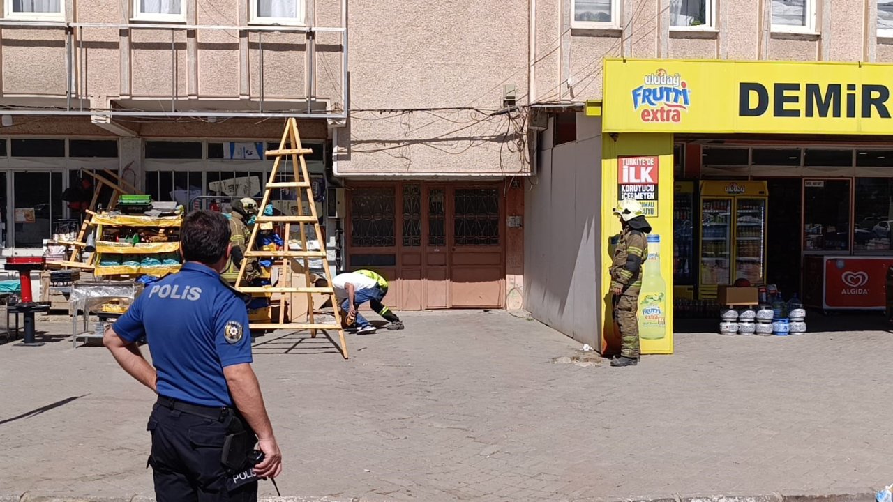 Doğalgaz borusundaki sızıntı paniğe sebep oldu