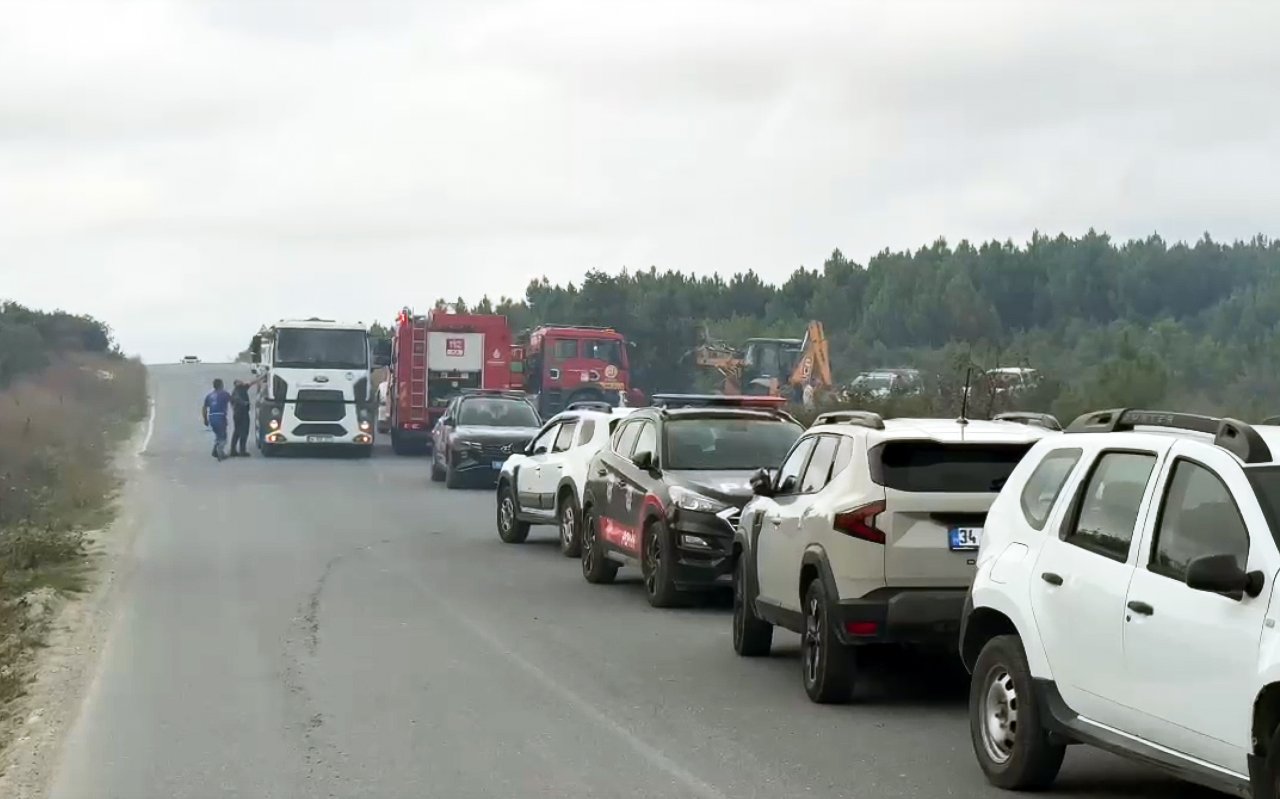 Arnavutköyde ormanda yangın paniği! Alevler 1 saat sonra söndürüldü