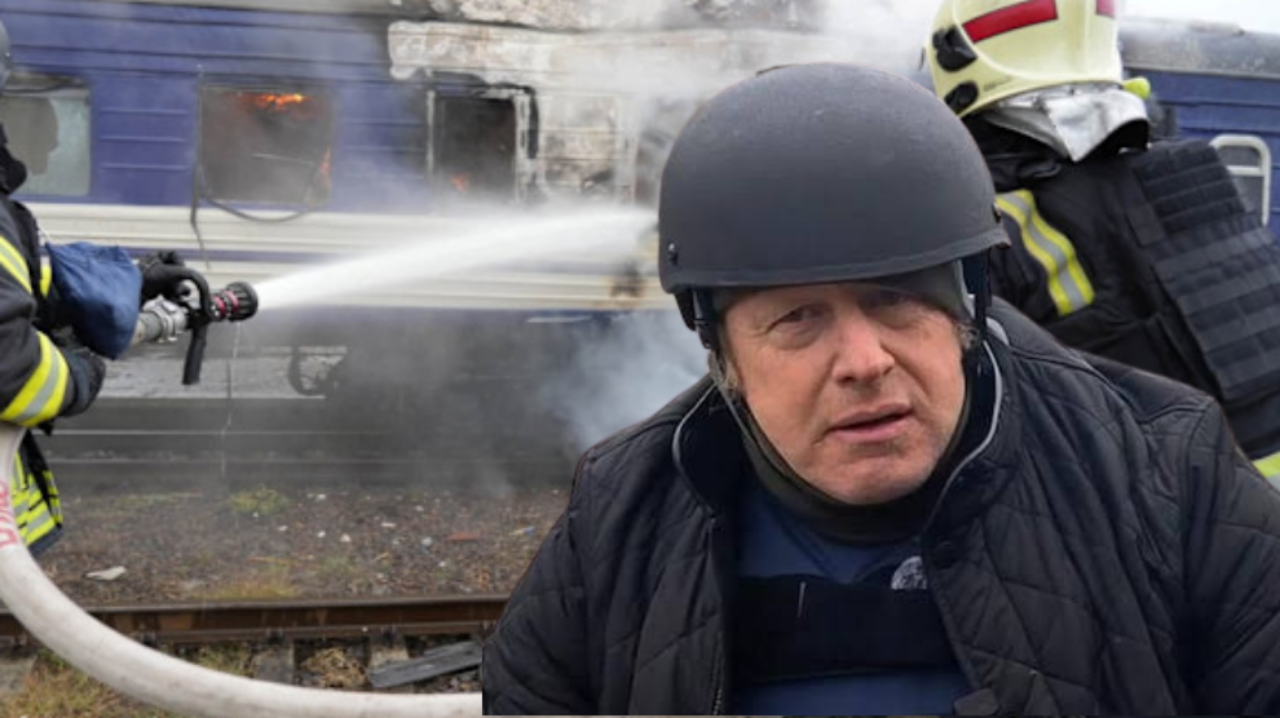 Boris Johnson'ın treni Rus dron saldırısının hedefi oldu!