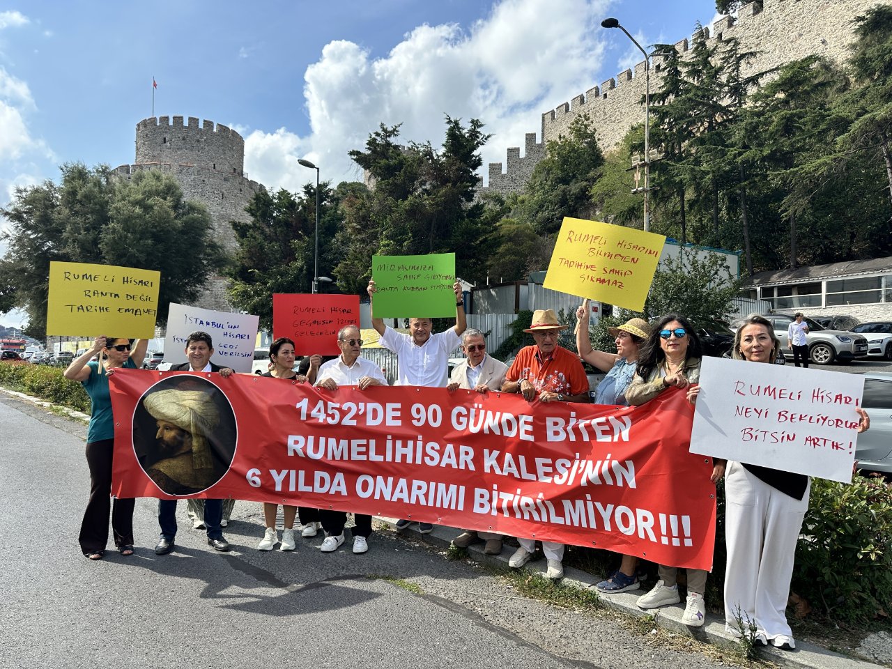 Rumeli Hisarinın hali konfederasyonu isyan ettirdi: Bizansın işgal edemediği yeri şantiye işgal etti!