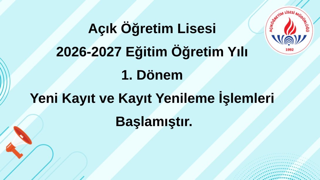 AÖL kayıt yenileme süreci başladı! Açık Lise kayıt yenileme nasıl yapılır?