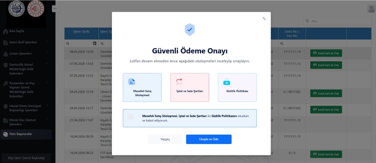 Denizcilikte dijital kolaylık! Ödemelerin yüzde 80’i internet üzerinden yapılabilecek