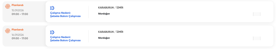 İzmir elektrik kesintisi 15-16 Eylül! GDZ Elektrik (Bornova, Urla, Buca, Bayındır, Ödemiş, Kiraz, Bergama, Menemen, Güzelbahçe, Aliağa, Tire, Çiğli, Çeşme, Karaburun, Karşıyaka, Kemalpaşa, Kınık) planlı kesinti