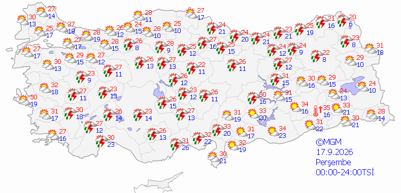 Meteorolojiden sarı kodlu uyarı geldi: Sağanak yağmur var, sıcaklıklar çakılacak
