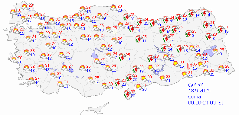 Meteorolojiden sarı kodlu uyarı geldi: Sağanak yağmur var, sıcaklıklar çakılacak