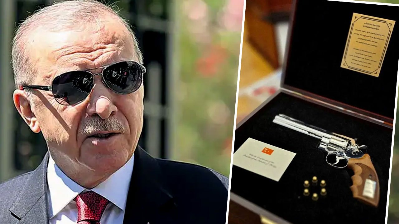 NATO Zirvesi'nde liderlere silah hediye etmişti... Erdoğan detaylar ilk kez anlattı!