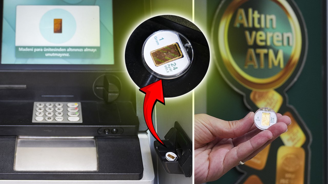 7/24 altın veren ATM! Türkiye'de 642 adet var 