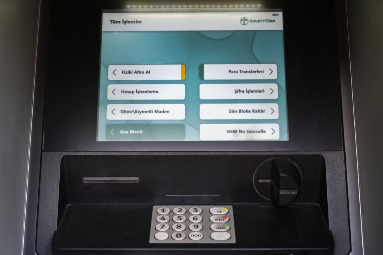 7/24 altın veren ATM! Türkiyede 642 adet var