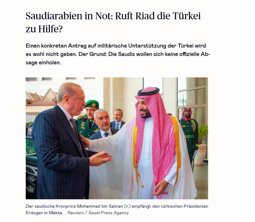 Alman basını Türkiyeyi konuşuyor! Riyadın Ankara hesabı gündem oldu
