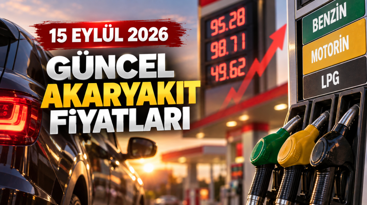 Benzine zam var mı, akaryakıt fiyatları ne kadar oldu? 15 Eylül 2026 güncel akaryakıt fiyatları