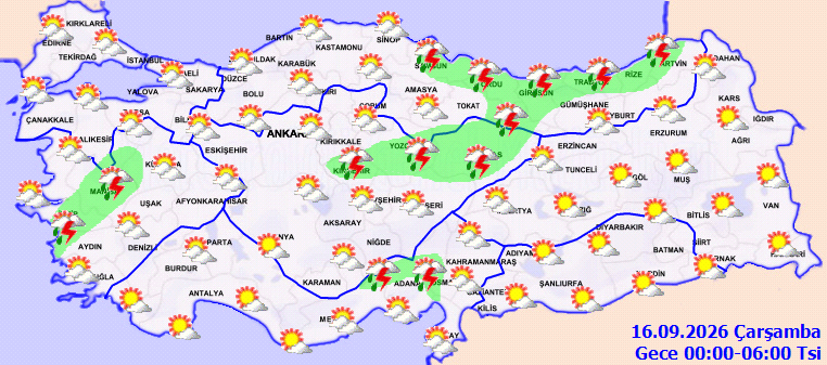 Bugün hava nasıl olacak, yağmur var mı? 15 Eylül İstanbul, Ankara, İzmir, Bursa ve Antalya hava durumu