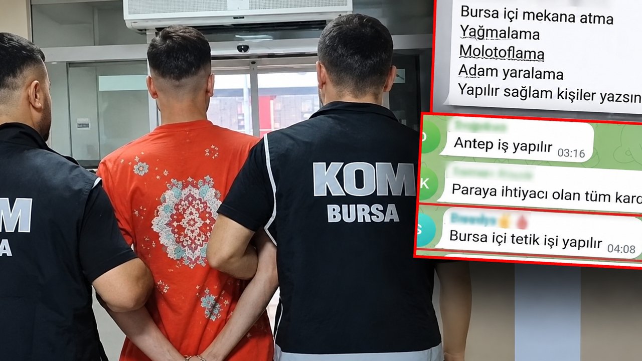 Bursa'da suç örgütü paylaşımlarına eş zamanlı baskın! Sosyal medyada kiralık tetikçi ilanı verdiler