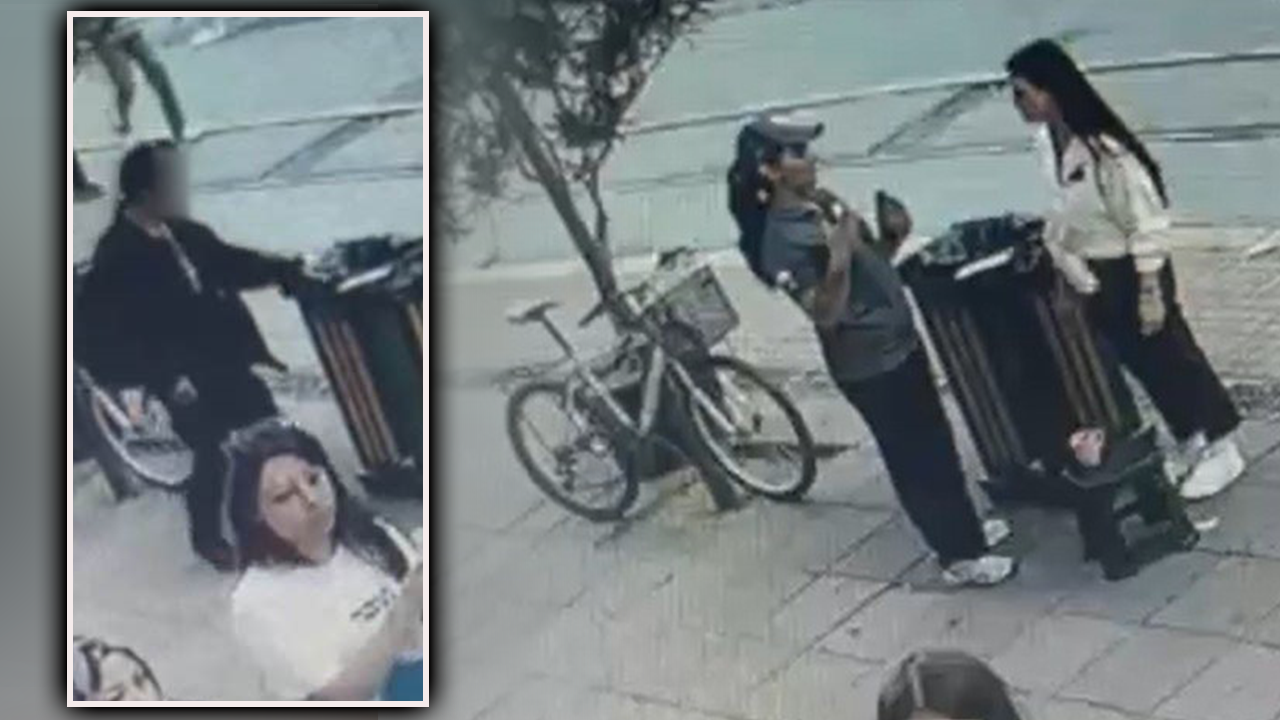 Genç kızın saniyelik dalgınlığı telefonuna mal oldu! Jet hırsızlık kamerada: Satsa 500 lira eder, önemli olan içindekiler 