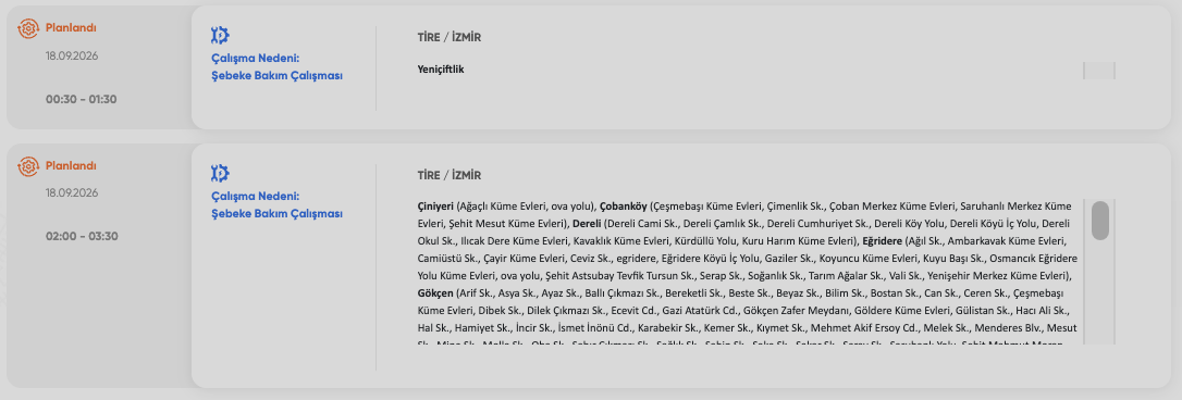 İzmir elektrik kesintisi 17-18-19 Eylül! GDZ Elektrik planlı kesinti programı (Buca, Ödemiş, Bayındır, Bornova, Urla, Konak, Çeşme)