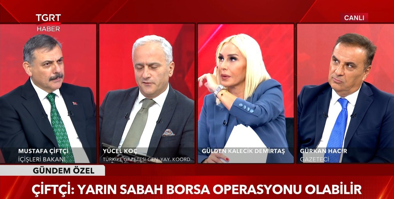 Bakan Mustafa Çiftçi: Yarın sabah borsa operasyonu olabilir!