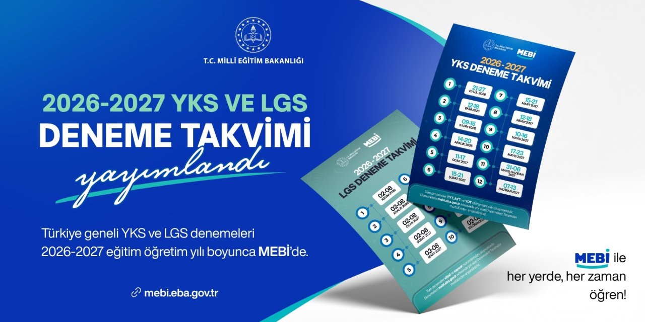 MEBİ YKS ve LGS deneme takvimi paylaşıldı! Türkiye geneli 12 YKS ve 10 LGS denemesi yapılacak