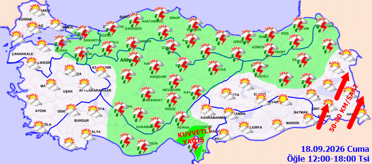 Yarın okullar tatil mi, 18 Eylül Cuma okullar var mı? Meteorolojiden 7 il için sarı kodlu uyarı!