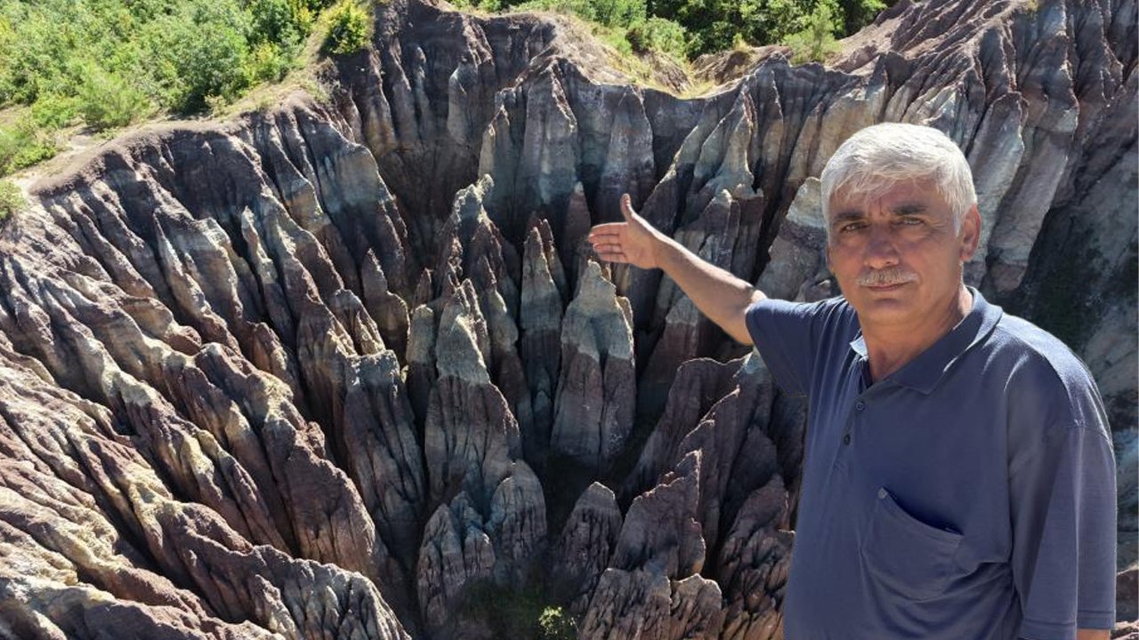 795 metre yükseklikte doğanın şaşırtan eseri! Binlerce yılda bu hale gelmiş