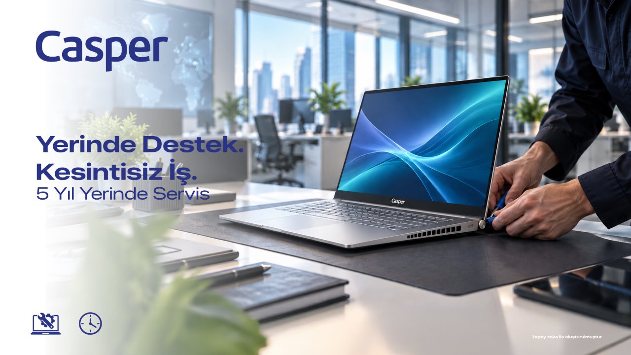 Casper’dan kurumsal müşterilere 5 yıla kadar yerinde servis desteği 