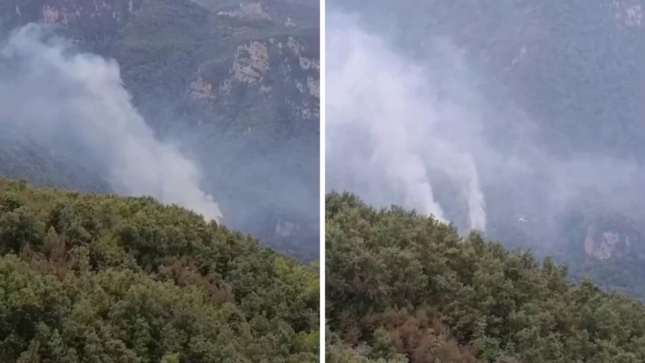 Hatay'da orman yangını başladı! Ekipler bölgede