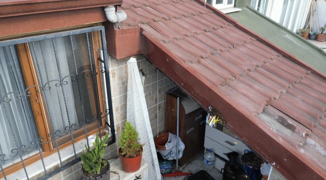 Çatı katını arılar istila etti! Arıların soktuğu kadın hastanelik oldu