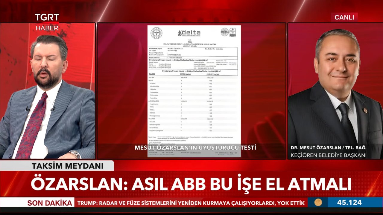 Keçiören Belediyesinde uyuşturucu avı! Başkan Mesut Özarslan sürecin detaylarını TGRT Haberde anlattı