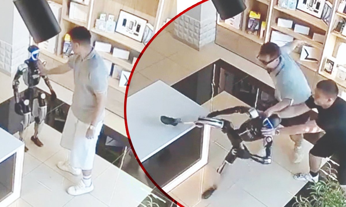 Öfkelenen robot müşteriye saldırdı: Kontrolden çıktı, tekme ve yumruk attı