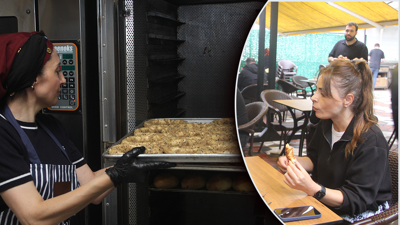 Eşi benzeri olmayan lezzet! Tadına bakan inanamıyor! Pilav, baklava, dondurma derken hamsinin şimdi de simidi çıktı!