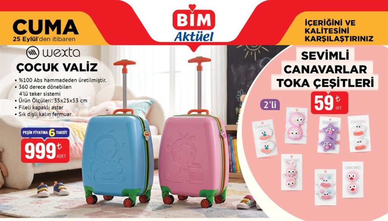 BİM aktüel 22-23-25 Eylül kataloğu! Bu hafta BİMde neler var?