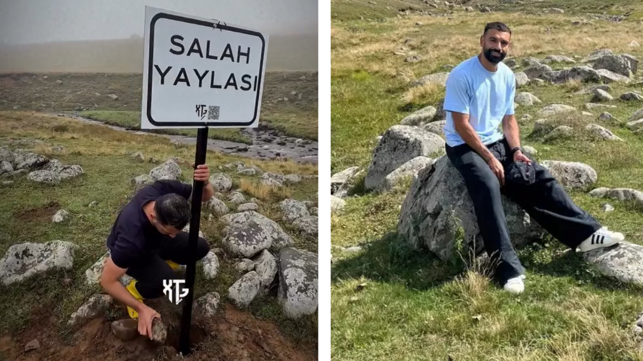 Salah’ın poz verdiği yaylada olay hamle! ‘Salah Yaylası’ tabelası dikildi