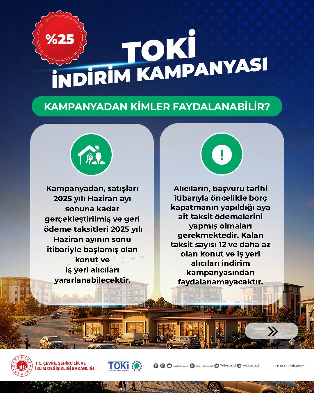 TOKİnin yüzde 25 indirim kampanyası kimleri kapsıyor? Başvurular yarın başlıyor