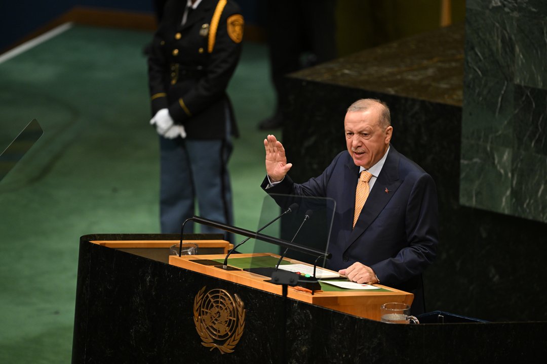 Cumhurbaşkanı Erdoğan'dan BM Genel Kurulu'nda tarihi konuşma! "Özgür Filistin'in sesi olacağız"