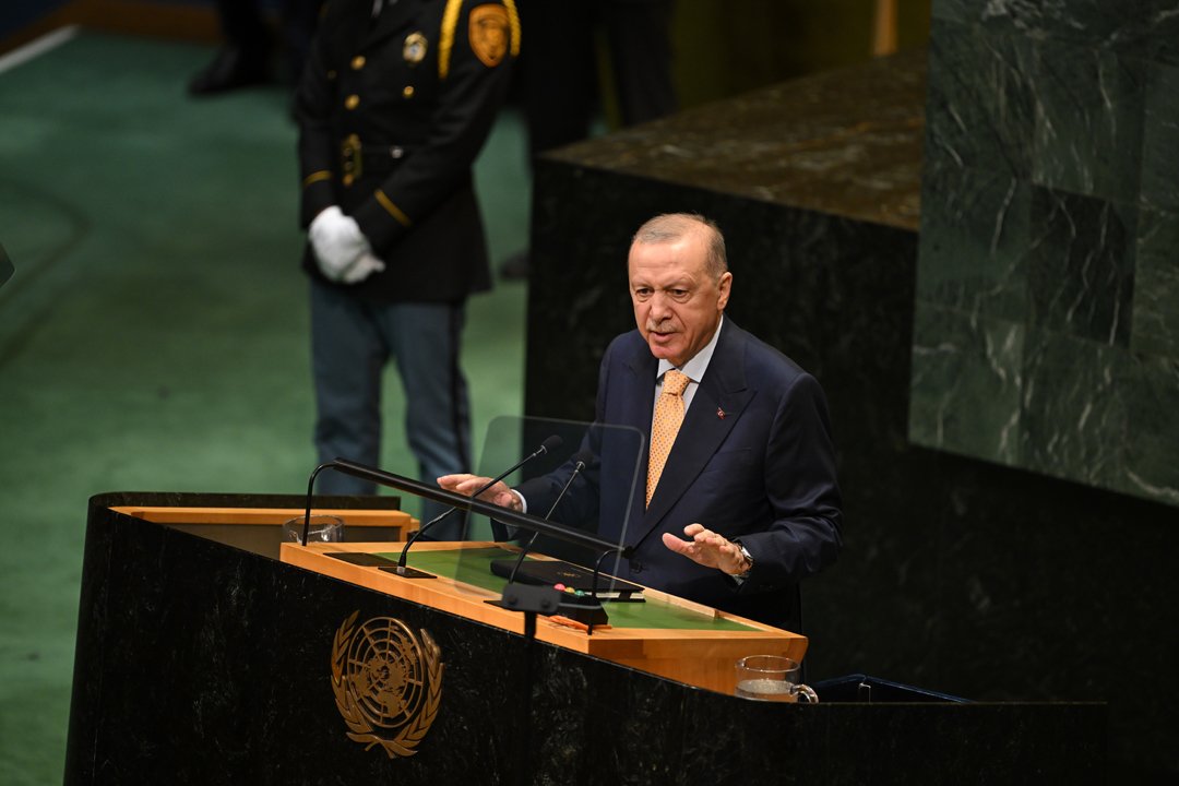 Cumhurbaşkanı Erdoğan'dan BM Genel Kurulu'nda tarihi konuşma! "Özgür Filistin'in sesi olacağız"