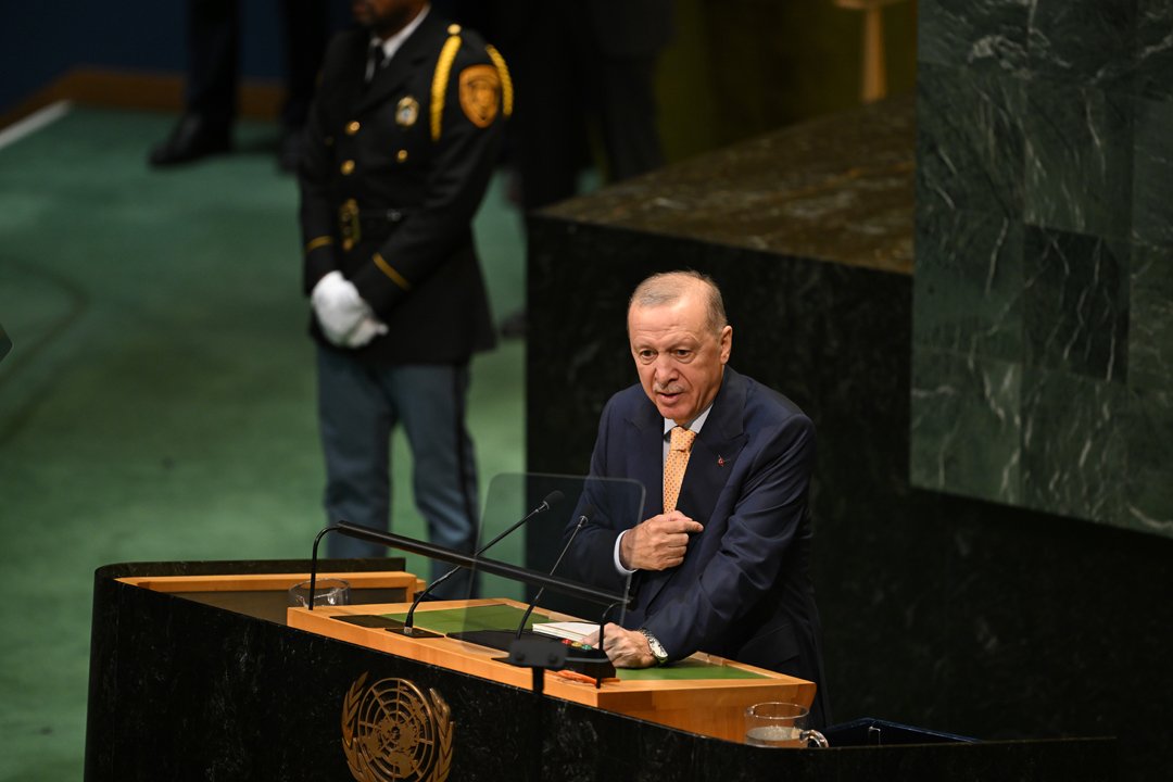Cumhurbaşkanı Erdoğan'dan BM Genel Kurulu'nda tarihi konuşma! "Özgür Filistin'in sesi olacağız"