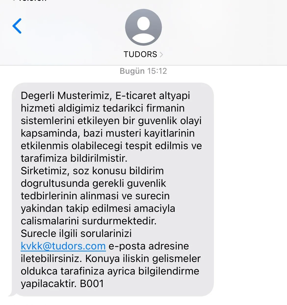 Ünlü gömlek markasında veri sızıntısı! Müşterilere mesaj gönderildi